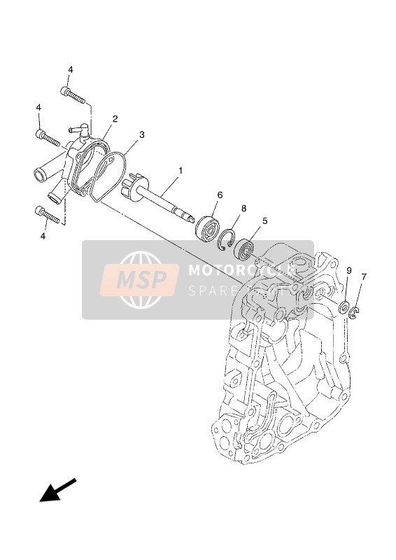 Yamaha X-MAX 400 ABS 2019 Water Pump for a 2019 Yamaha X-MAX 400 ABS